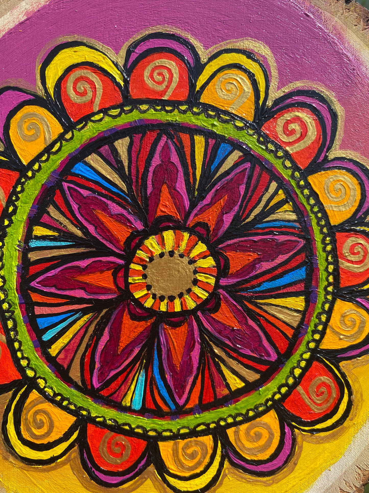 Golden Mandala Original painting