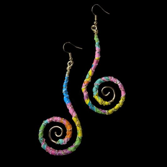 Crayon Box Spiral Earrings